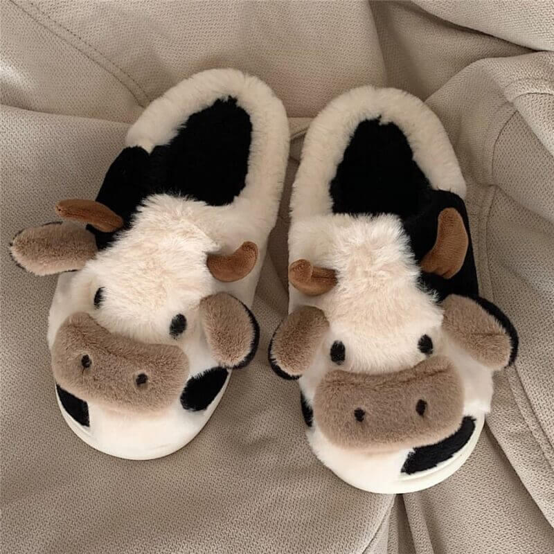 Pantufa Antiderrapante Vaquinha