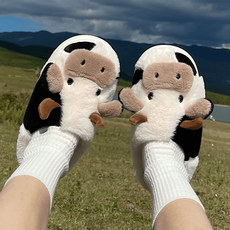 Pantufa Antiderrapante Vaquinha